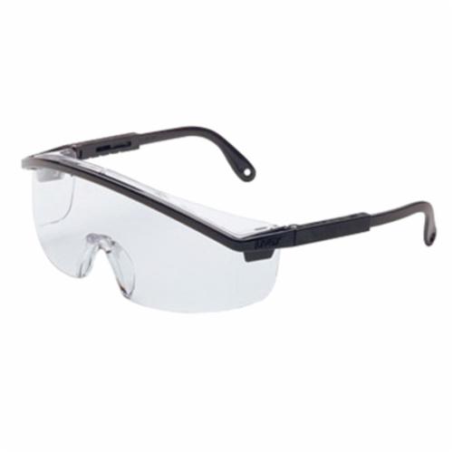 Uvex® by Honeywell S129C Astrospec® 3000 Lightweight Safety Eyewear, Uvextreme® Anti-Fog, Clear Lens, Full-Frame Frame, Blue, Nylon Frame, Polycarbonate Lens, ANSI Z87.1-1989, ANSI Z87.1-2003, CSA Z94.3, CA 18828, Military V0