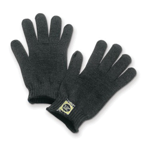 Sperian® by Honeywell BK-KV18 Perfect Fit Standard Weight General Purpose Gloves, Seamless Knit Style, L, 7 ga Kevlar®, Black, Knit Wrist Cuff, Resists: Cut, Kevlar® Lining