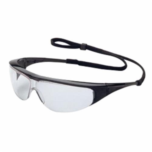 Uvex® by Honeywell 11150351CSA Millennia™ High Performance Lightweight Safety Eyewear, Ultra-Dura® Hard Coat, Gray Lens, Wrap Around Frame, Black, Nylon Frame, Polycarbonate Lens, ANSI Z87+, CSA Z94.3, Military V0