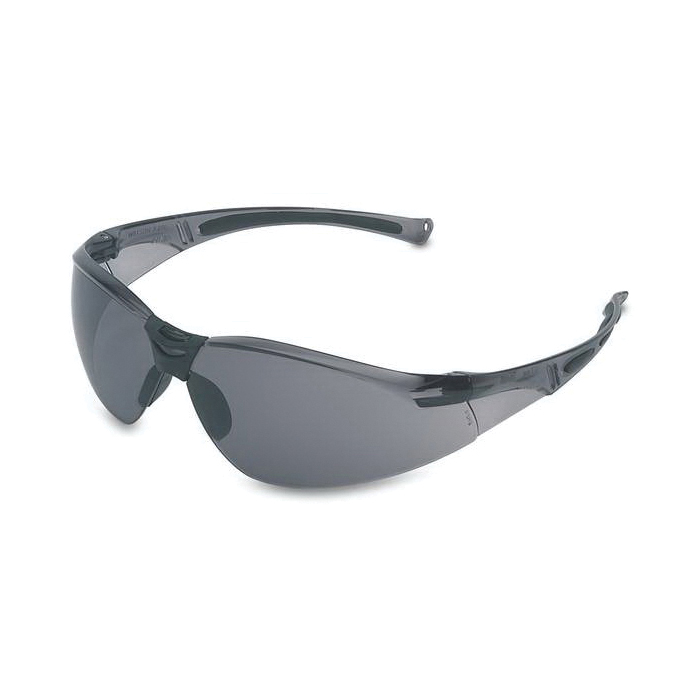 Uvex® by Honeywell A801 A800 General Purpose Safety Eyewear, Anti-Scratch/Hard Coat, TSR Gray Lens, Wrap Around Frame, Polycarbonate Frame, ANSI Z87.1-2010