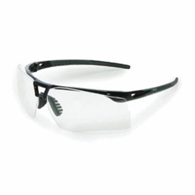 Uvex® by Honeywell S0500X Safety Eyewear, Uvextreme® Anti-Fog, Clear Lens, Half-Frame Frame, Gloss Black/Gray, Polycarbonate Frame, ANSI Z87.1-2010, CSA Z94.3-2007