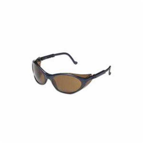 Uvex® by Honeywell S1623 Bandit™ Safety Eyewear, Ultra-Dura® Hard Coat, Espresso Lens, Wrap Around Frame, Slate Blue, Polycarbonate Frame, ANSI Z87.1-2003, Military V0