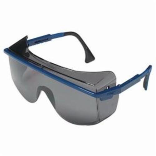 Uvex® by Honeywell S2514C Astrospec® 3001 Lightweight Safety Eyewear, Uvextreme® Anti-Fog, Gray Lens, OTG Frame, Blue, Nylon Frame, Polycarbonate Lens, ANSI Z87.1-1989, ANSI Z87.1-2003, CSA Z94.3, CA 18828, Military V0