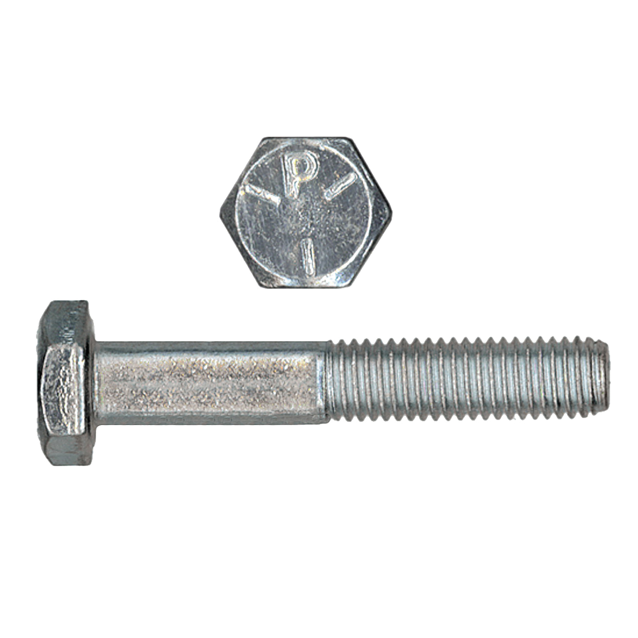 Paulin® Papco® 076-309 Double Heat Treated Partially Threaded Hex Head Cap Screw, 1/4-28, 1 in L Under Head, 5 Grade, Carbon Steel, Zinc Chromate