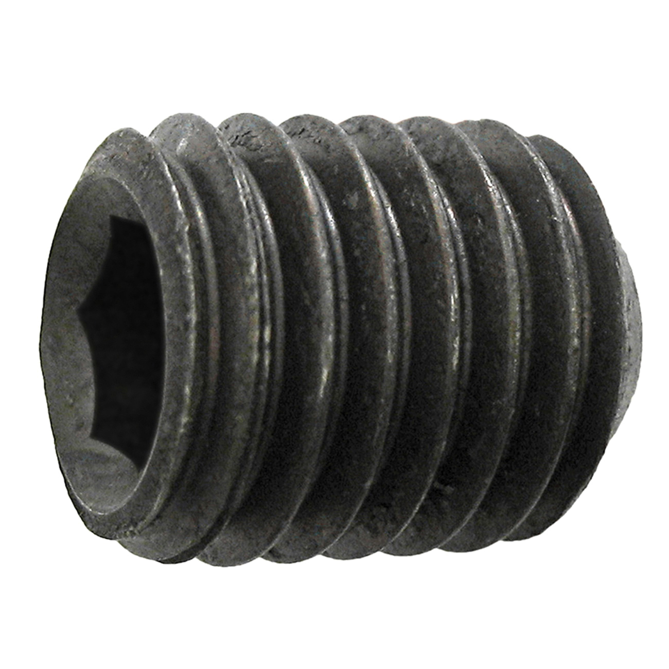Paulin® Papco® 1382-134 Fully Threaded Heat Treated Socket Set Screw, #8-32, 5/16 in L, Cup Point, Alloy Steel