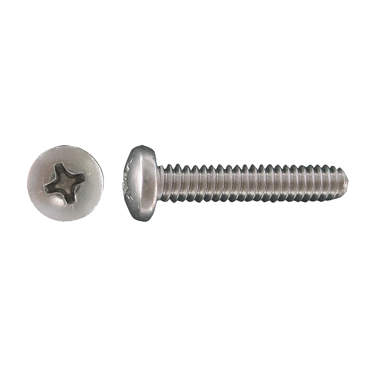 Paulin® Papco® 5114-133 Machine Screw, 8-32, 1/4 in OAL, 18.8 Stainless Steel, Pan Head, Square Drive