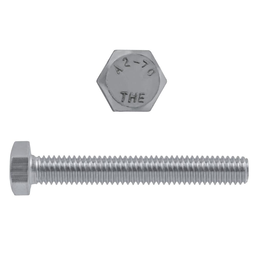 Paulin® Papco® 5900-517 Partial Threaded Hex Head Cap Screw, M10x1.5, 60 in L Under Head, 18-8 Grade, Stainless Steel