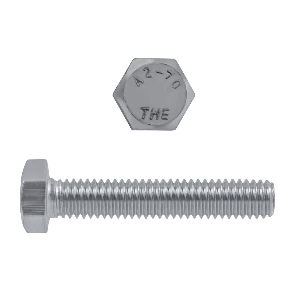 Paulin® Papco® 5900-712 Partial Threaded Hex Head Cap Screw, M16x2, 40 in L Under Head, 18-8 Grade, Stainless Steel