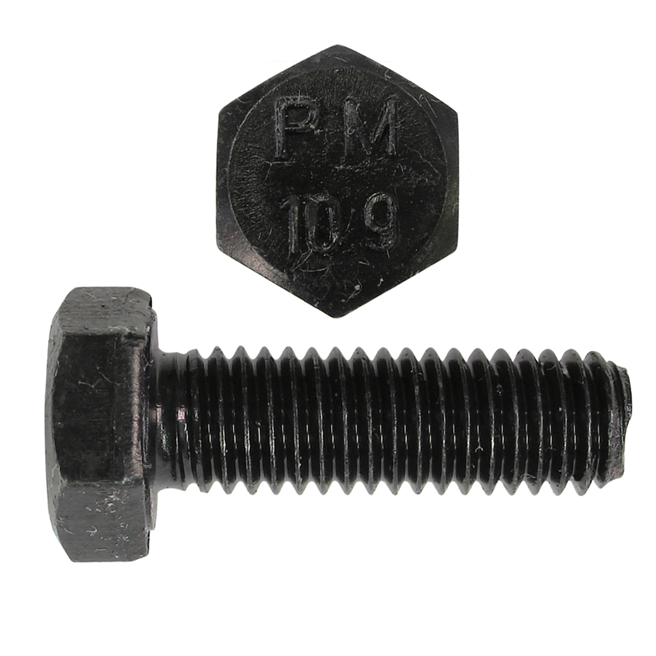 Paulin® Papco® 612-558 Fully Threaded Heat Treated Hex Head Cap Screw, M24x3, 80 mm L Under Head, Class 10.9 Grade, Carbon Steel, Bare Metal