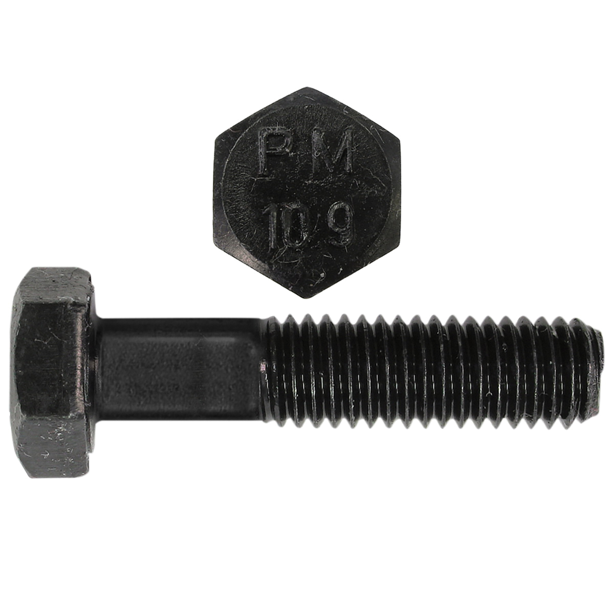 Paulin® Papco® 612-276 Heat Treated Partially Threaded Hex Head Cap Screw, M6x1, 30 mm L Under Head, Class 10.9 Grade, Carbon Steel, Bare Metal