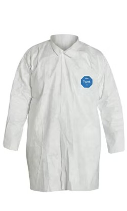 DuPont™ Tyvek® 400 TY210SWHXX0030 Protective Frock with Snap Closures - White (TY210SWH)