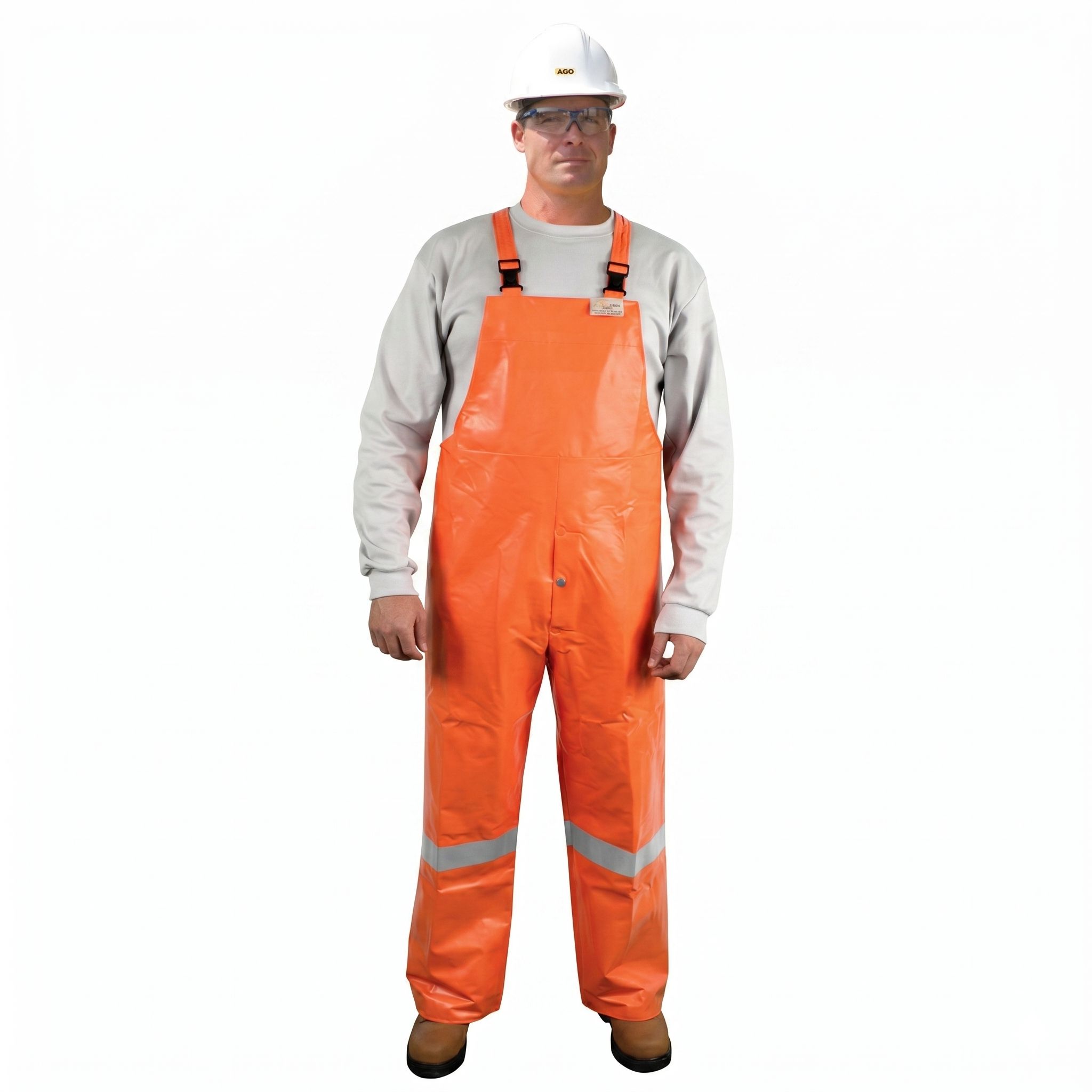 AGO® HV-923-OR CSA Z96 Arc/FR Level 2 | Hi-Viz Arc/FR Rain Pant Orange