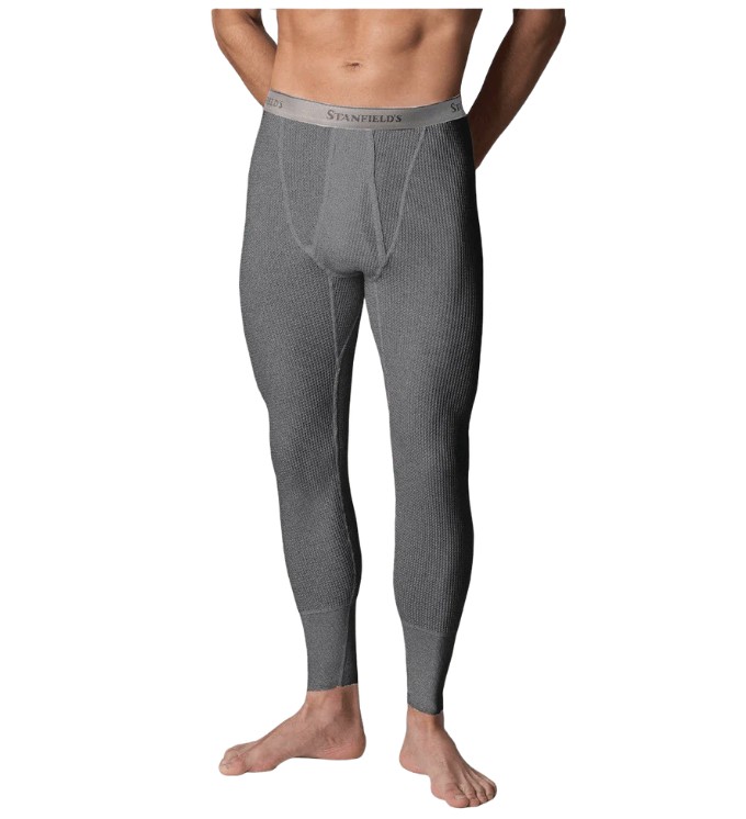 Stanfield's® 6622-572 Men's Waffle Knit Long Underwear Charcoal Mix