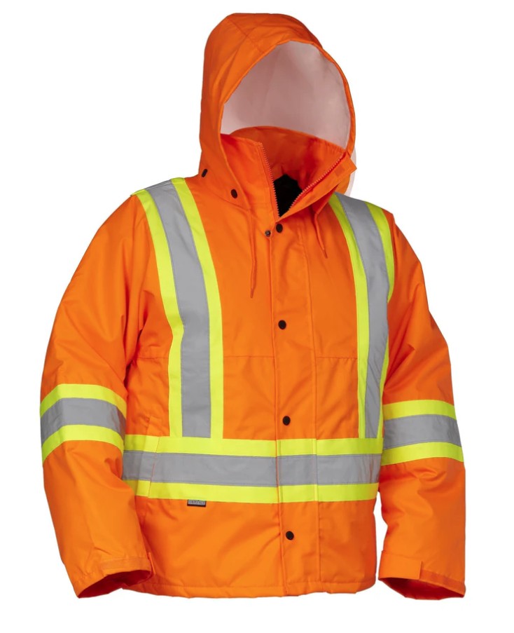 Forcefield® 024-EN610ROR-L Hi Vis Safety Driver's Jacket Orange