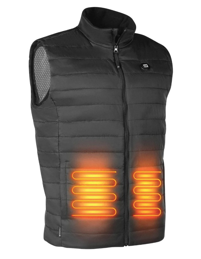 Forcefield® 024-EN130HV Unisex Lightweight Heated Vest with New Graphene-Infused Inner Lining (Battery Included)