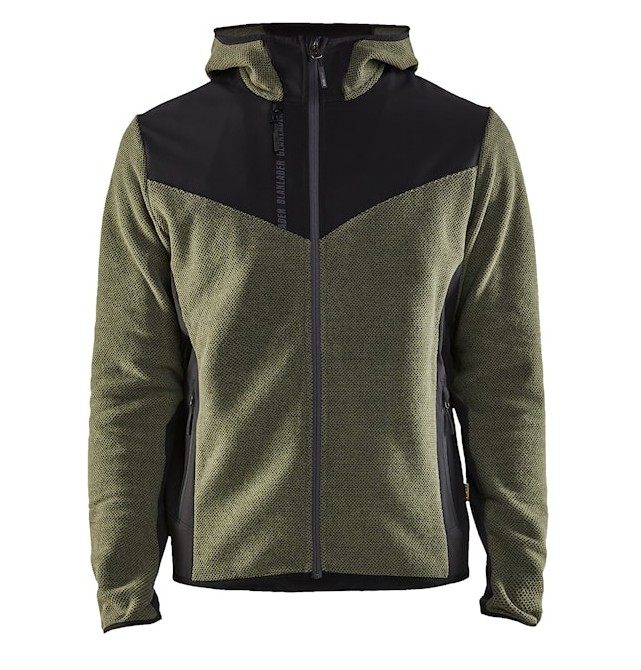 Blaklader® 4740 Knitted Fleece Lined Jacket Autumn Green/Black