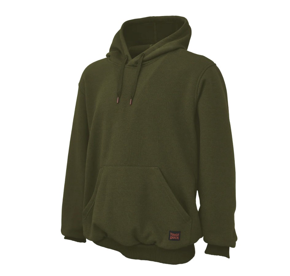 Tough Duck® WJ22-MOSS Fleece Pullover Hoodie Moss