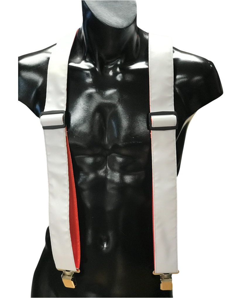 Leather Works Plus Industrial Support Suspenders, High Visibility, Metal Clips