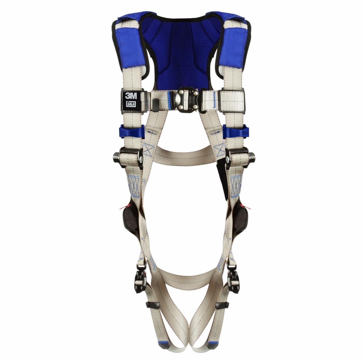 3M™ DBI-SALA® 7012817471 1400 Comfort Vest Harness, M, 420 lb Load, Polyester Strap, Quick-Connect Leg Strap Buckle, D-Ring Shoulder Strap Buckle, Gray