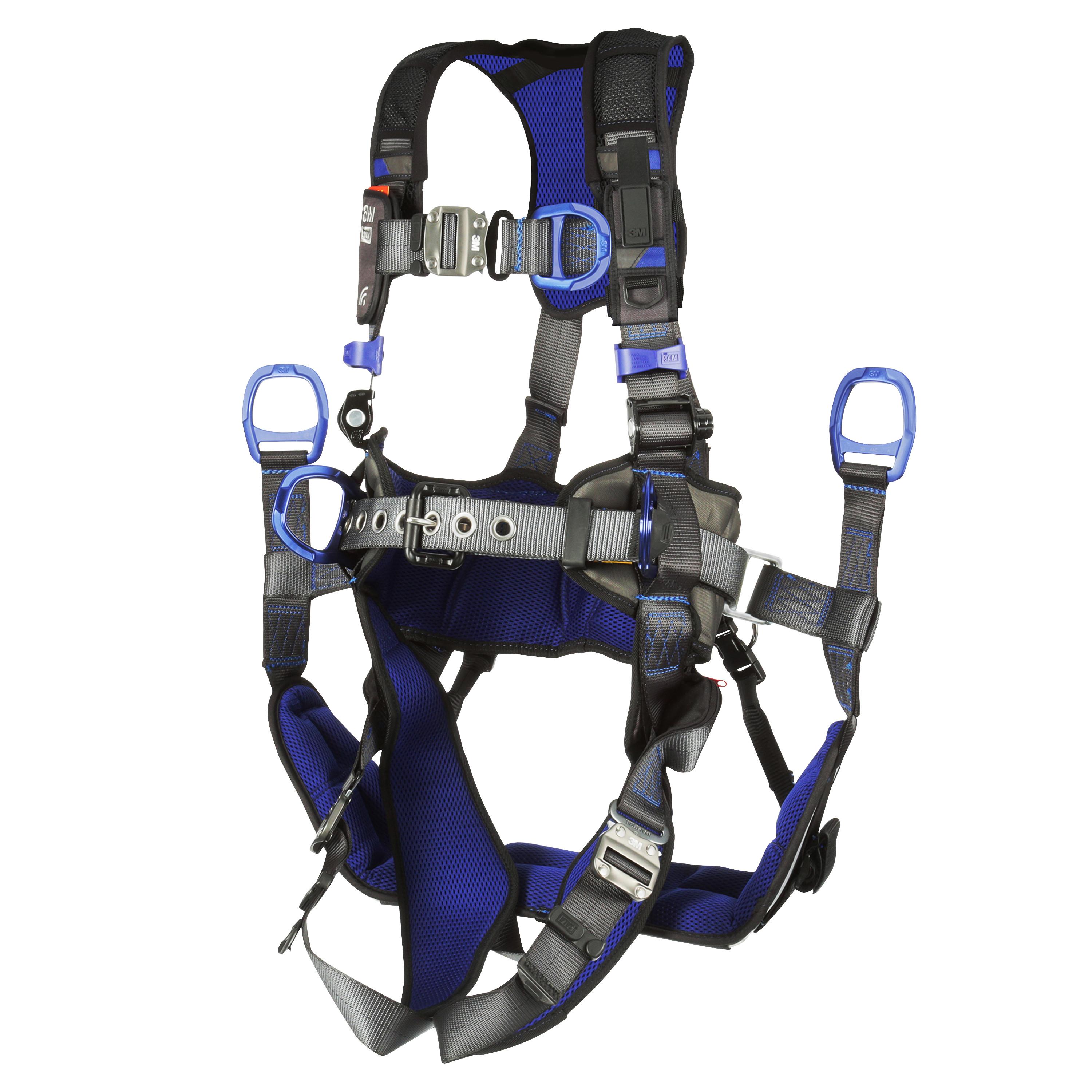 3M™ DBI-SALA® 7100188764 X300 Comfort Tower Harness, S, 420 lb Load, Polyester Strap, Quick-Connect Leg Strap Buckle, D-Ring Shoulder Strap Buckle, Aluminum Hardware, Gray