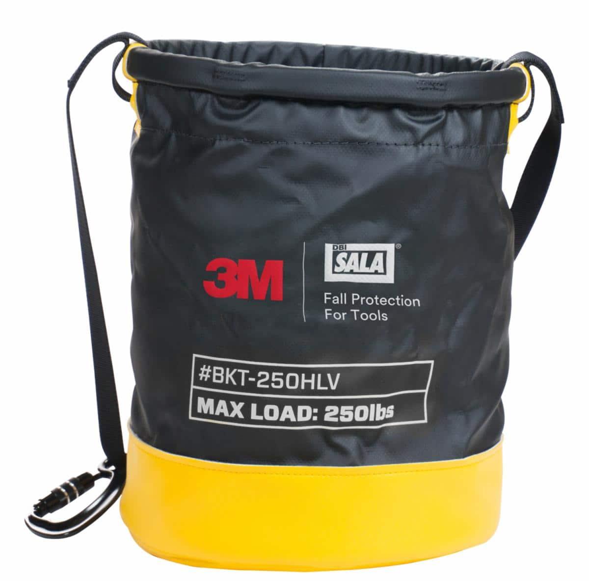 3M™ DBI-SALA® 7100241957 BKT-250HLV Bucket, 250 lb Load, Vinyl, Black/Yellow