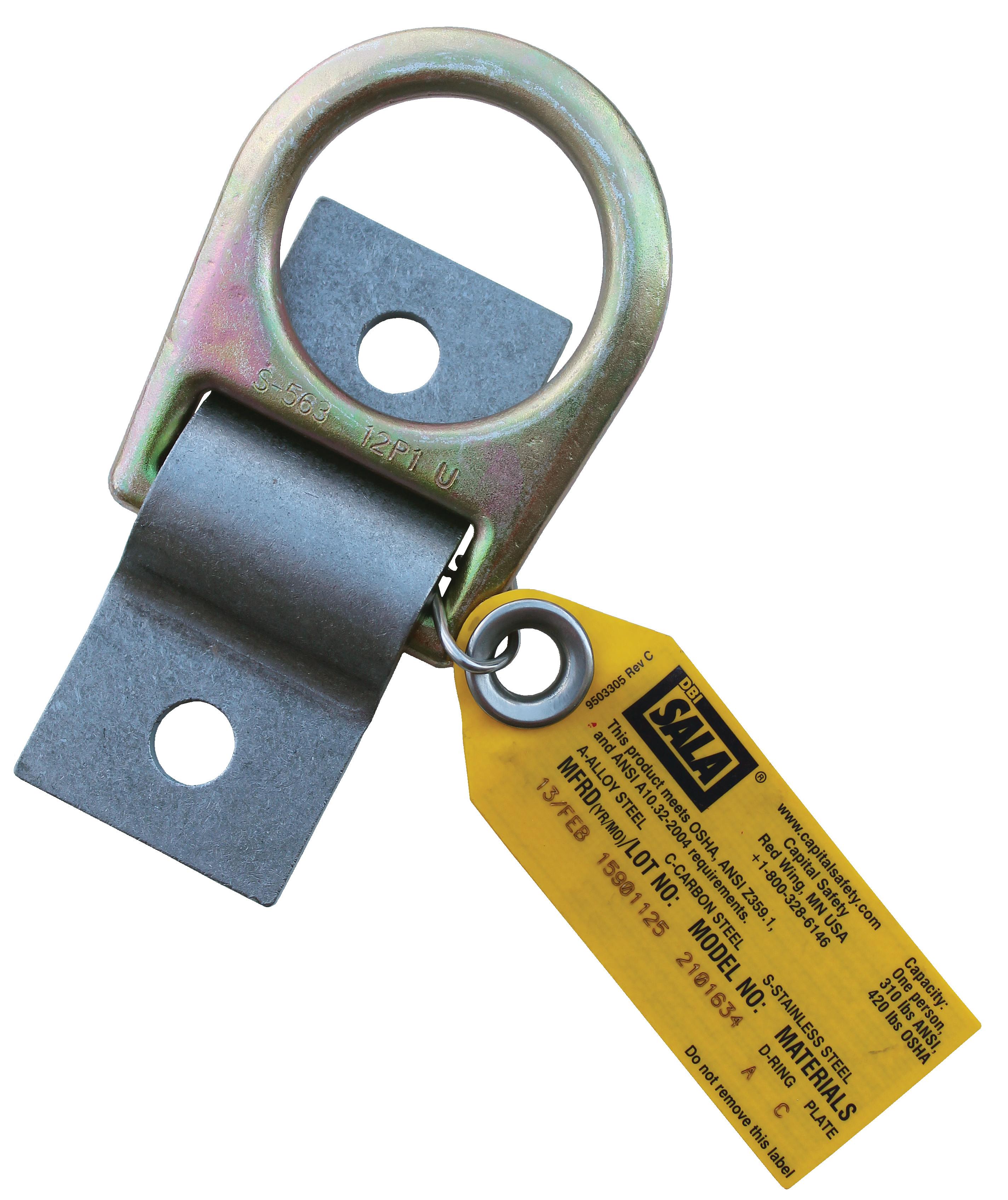 3M™ DBI-SALA® 7100246177 2101634 D-ring Anchorage Plate, Steel, Silver