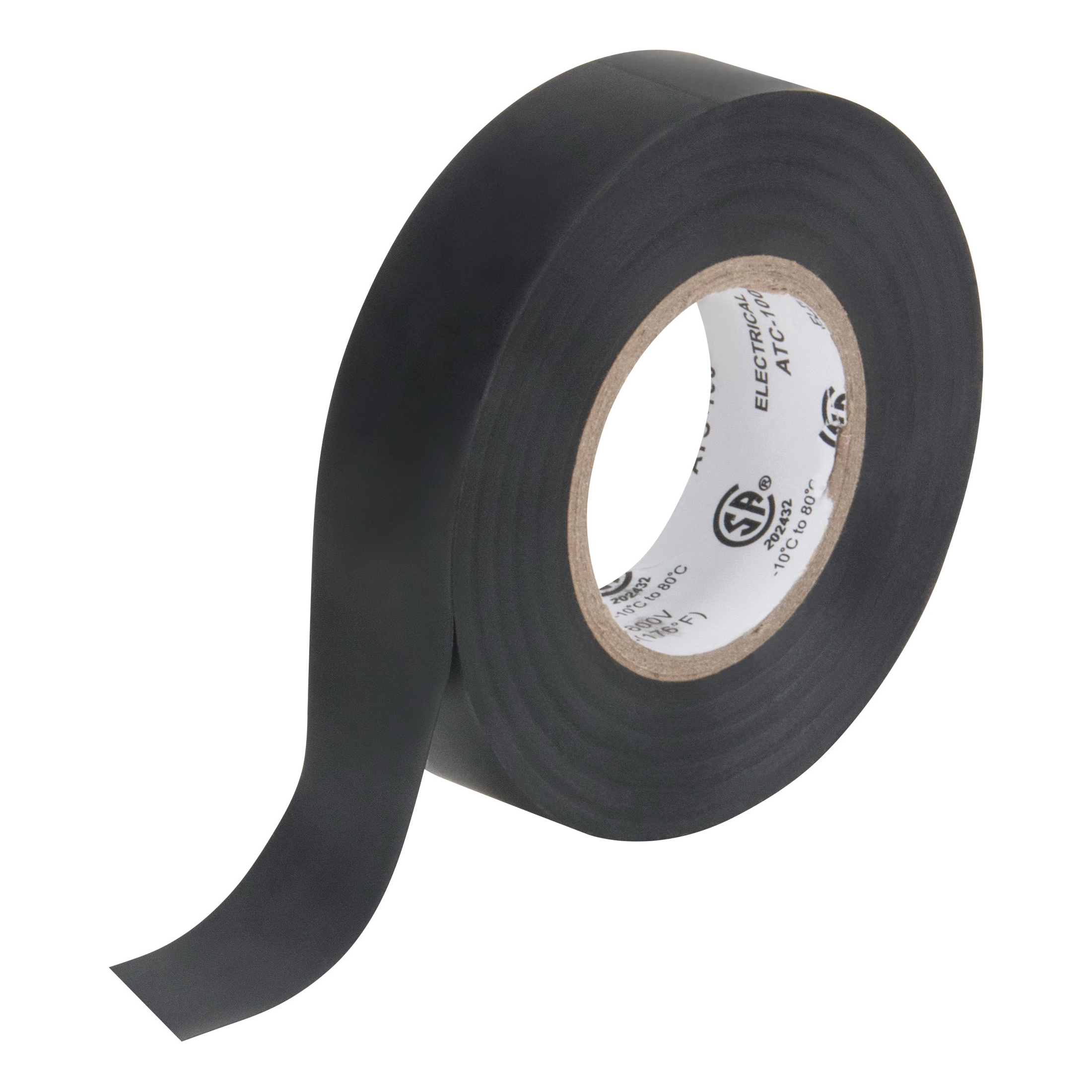 aurora tools® XE890 Electrical Tape, 60 ft L x 3/4 in W, 7 mil THK, Vinyl, Black