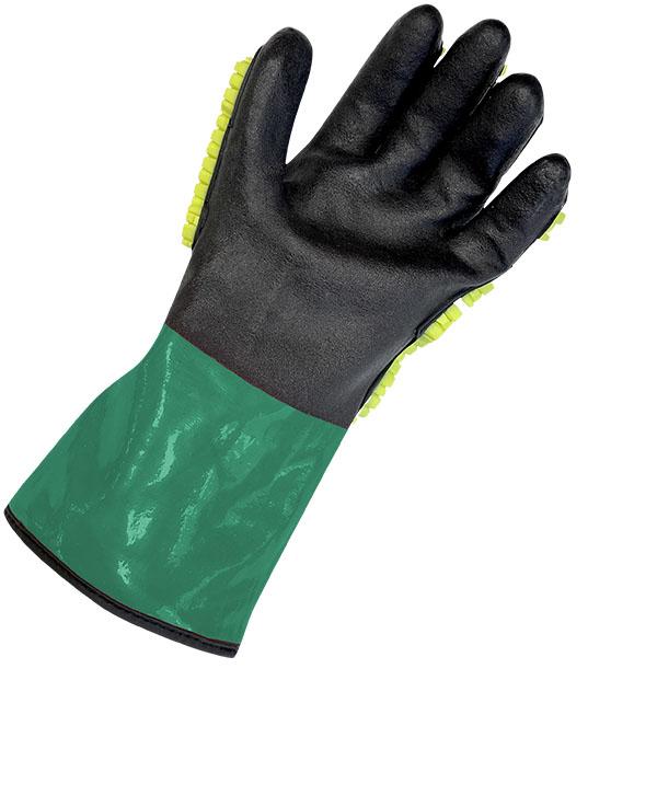 BDG® 99-9-778-11 99-9-778 Gloves, 2XL, Textured Nitrile Foam Coating, Hemmed Cuff, Resists: Abrasion/Chemical/Cold/Cut/Impact/Puncture/Tear, ANSI Cut-Resistance Level: A9, Solid Grip Hand