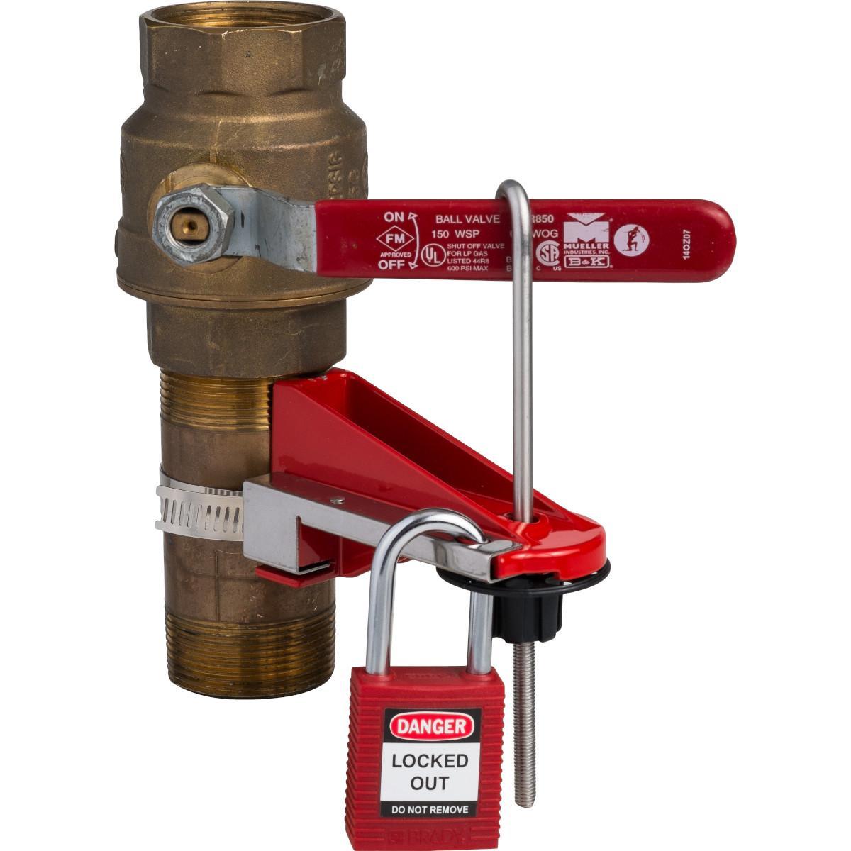 Brady® 51346 Anti-Spark Compact Key Retaining Open Shackle Safety Padlock, Different Key, Yellow, Fiberglass Reinforced Nylon Body, 1/4 in Dia x 1-1/2 in H x 0.8 in W Triple Coated Hardened Steel Shackle, 1-3/4 in L Body, Non-Conductive Conductivity