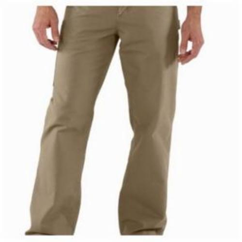 Carhartt® B151-DKH-36x34 Loose Original Fit Solid Unlined Dungaree Work Pant, Men's, 34 in Waist, 36 in L Inseam, Dark Khaki, Ring-Spun Cotton Canvas