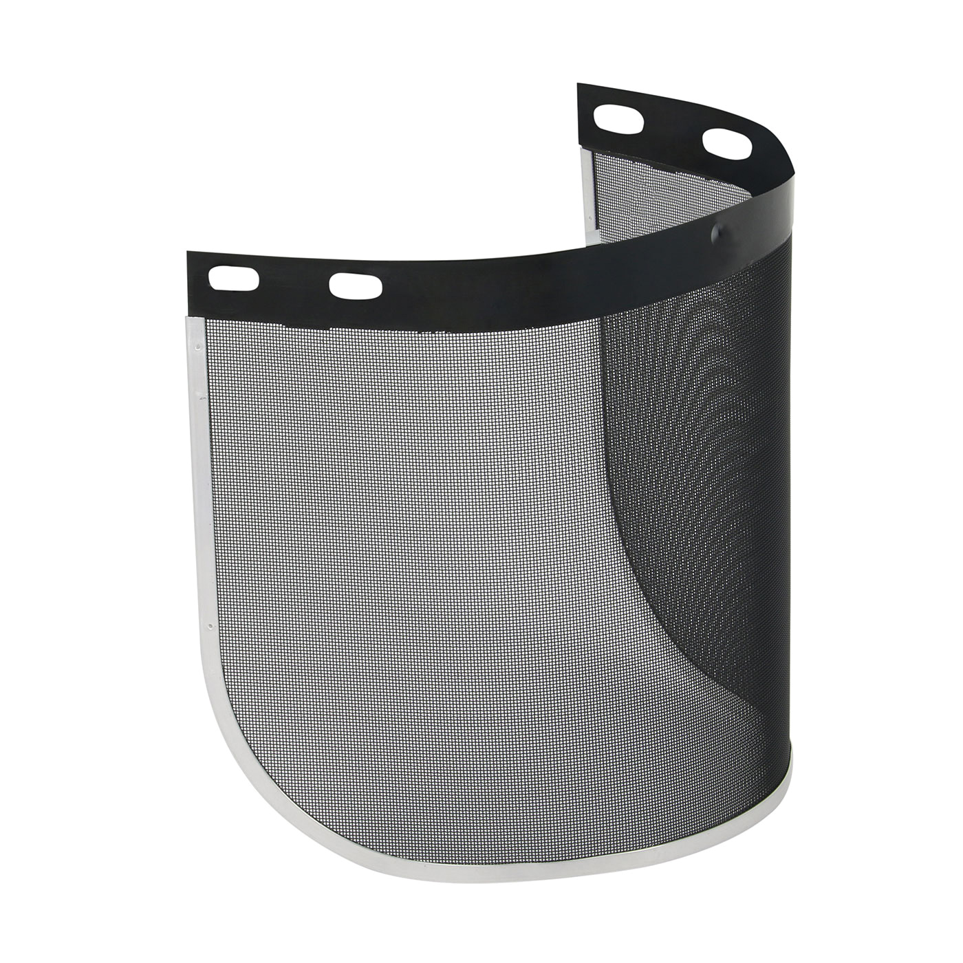 Dynamic™ EPWM815 Flat Faceshield Wire Mesh Visor, Black, 8 in H x 15-1/2 in W, For Use With Hard Hat, Bracket and Headgear