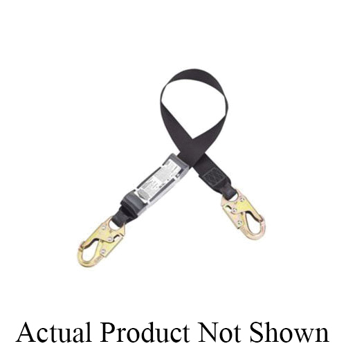Dynamic™ Dyna-Pak™ FP7462666 Fixed Y-Lanyard With Energy Absorber, 100 to 352 lb Load, 6 ft L, Polyester Webbing Line, Double Locking Snap Hook Anchorage Connection, Double Locking Snap Hook Harness Connection Hook