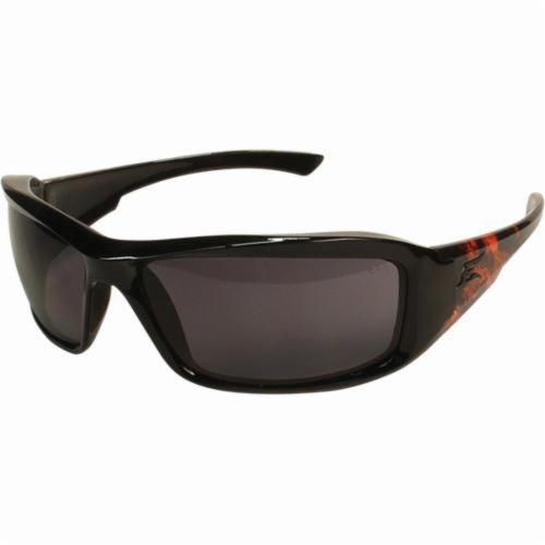 EDGE® TXB416-T1 Brazeau True North Polarized Safety Glasses, Anti-Scratch, Smoke Lens, Full-Frame Frame, Black, Nylon Frame, Polycarbonate Lens, ANSI Z87.1-2015, CSA Z94.3-07, MCEPS GL-PD 10-12