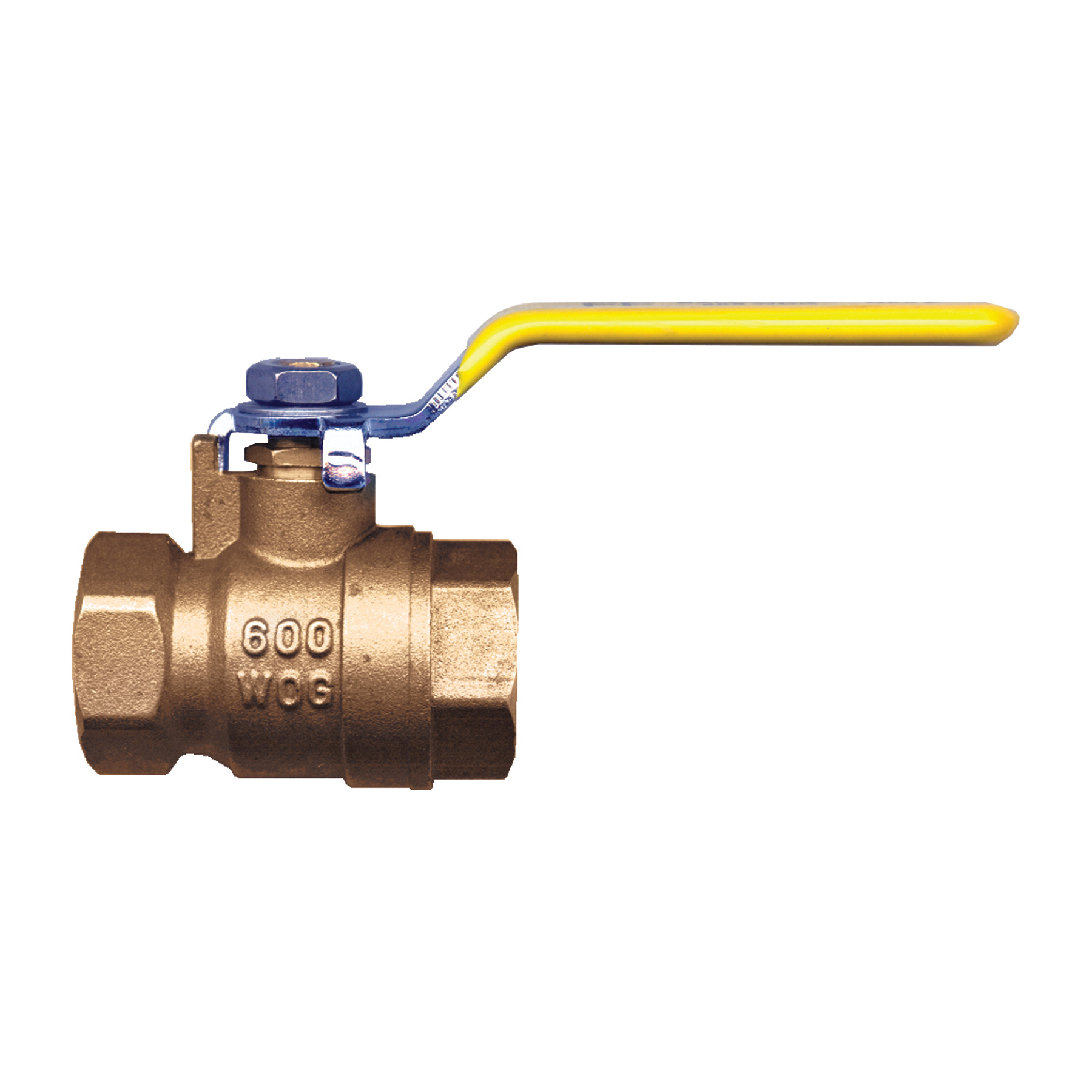 Fairview BV4103-D Ball Valve, 1/2 in Nominal, FNPT End Style, Brass Body, Full Port, Import