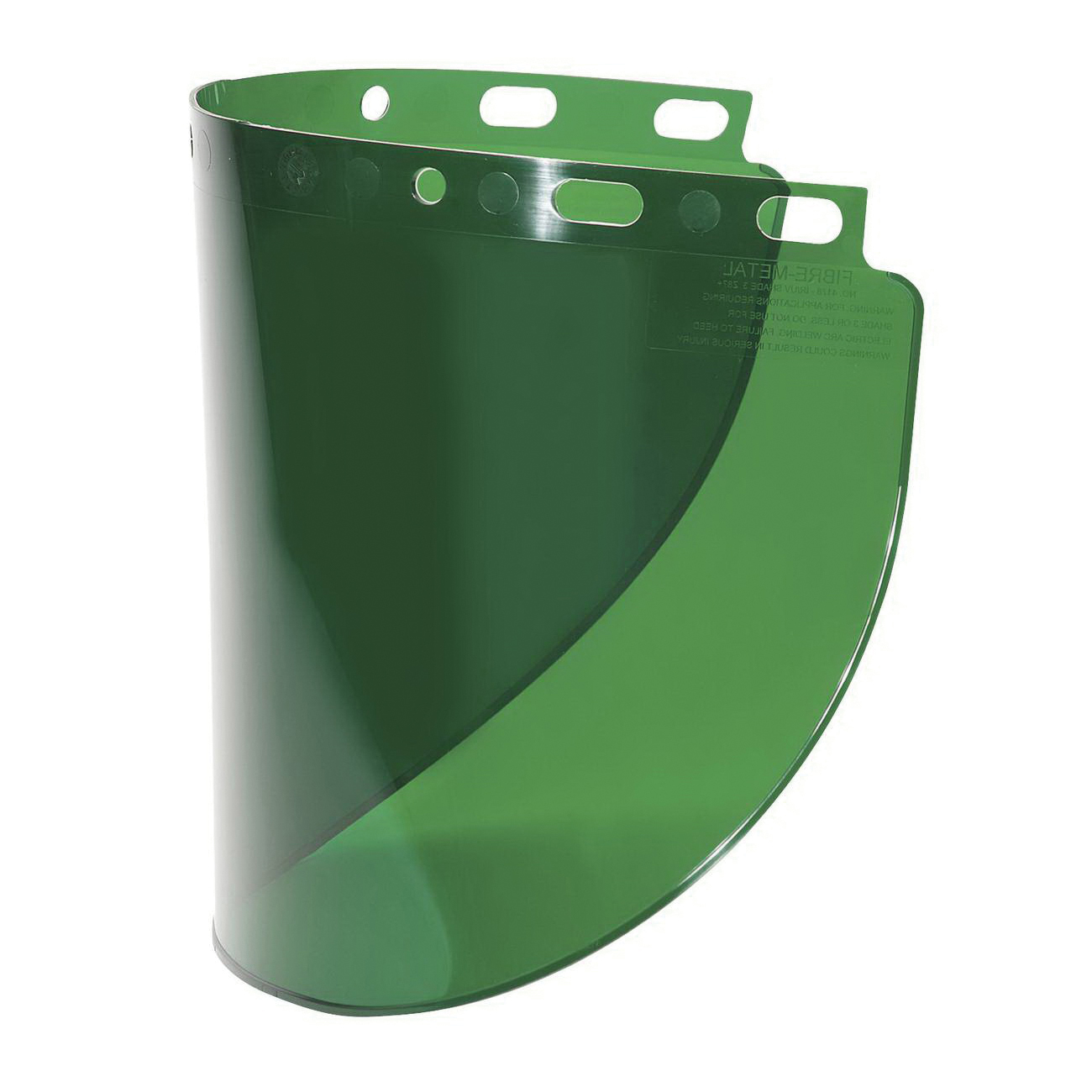 Fibre-Metal® by Honeywell 4178DGN Wide Faceshield Visor, Dark Green, Propionate, 8 in H x 16-1/2 in W x 0.06 in THK Visor, For Use With F400, F500, FH66, FM70 and FM71 Faceshields, Specifications Met: ANSI Z87.1+, CSA Z94.3