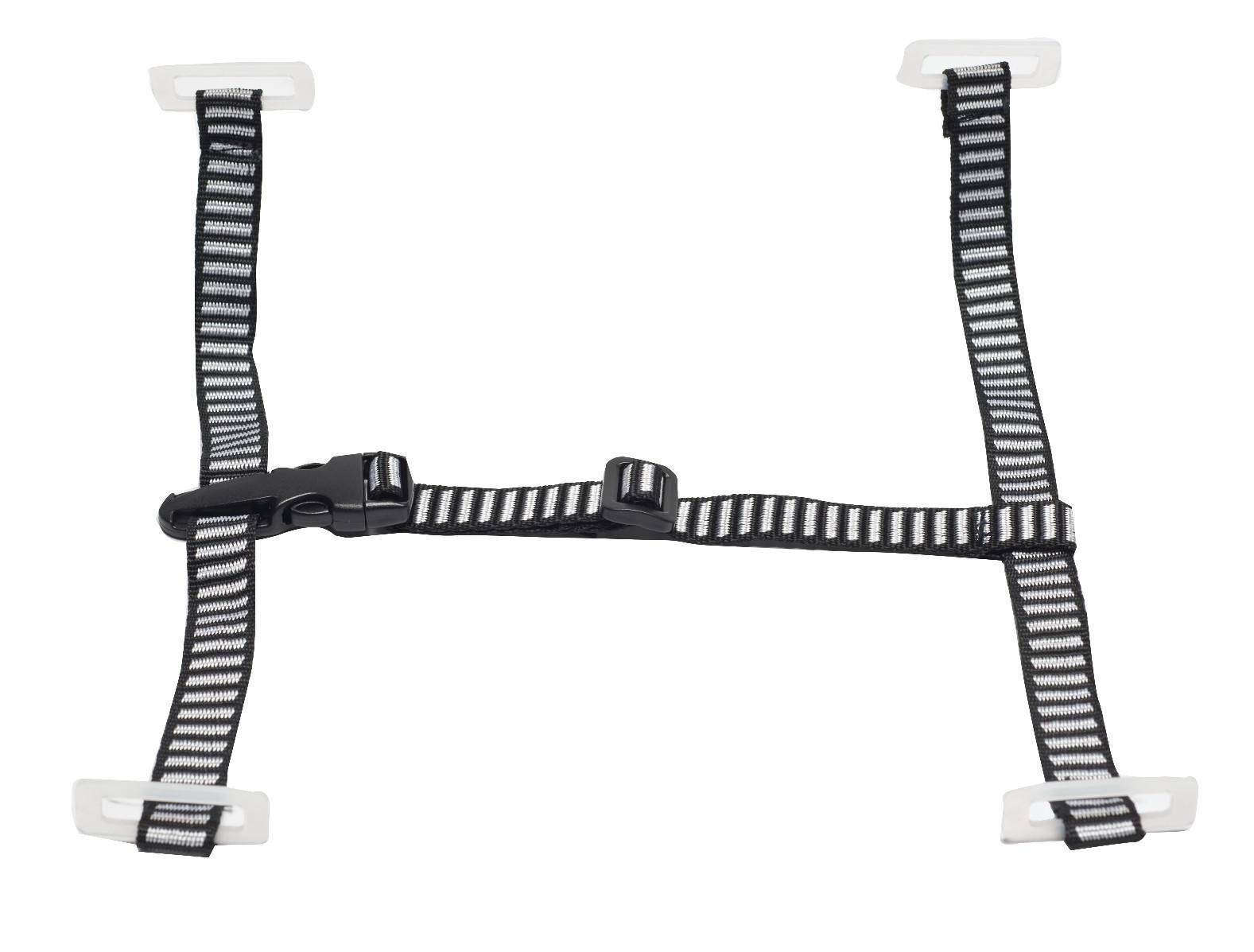 MSA 10124238 Chinstrap, 4 Mounting Points, Polyester Webbing, Gray/White, For Use With V-Gard® Hard Hat