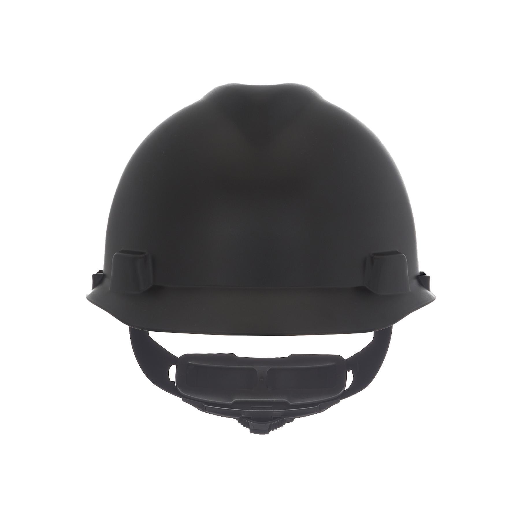 MSA 10203092 V-Gard Head Protection Hat, 6-1/2 Fits Mini Hat, 8 Fits Max Hat, Polyethylene, Fas-Trac® III Suspension, ANSI Electrical Class Rating: Class E, ANSI Impact Rating: ANSI Z89.1-2014 Type 1