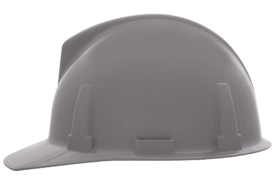 MSA Topgard® 454722 Cap Style Hard Hat, 6-1/2 Fits Mini Hat, 8 Fits Max Hat, Polycarbonate, 4-Point 1-Touch® Suspension, ANSI Electrical Class Rating: Class E, ANSI Impact Rating: Type I, Pin Lock Adjustment