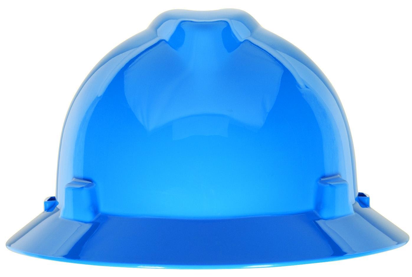 MSA V-Gard® 475368 Full Brim Hard Hat, SZ 6-1/2 to 8 Fits Mini Hat, Polyethylene, 4-Point Fas-Trac® III Suspension, ANSI Electrical Class Rating: Class E, ANSI Impact Rating: Type I, Ratchet Adjustment