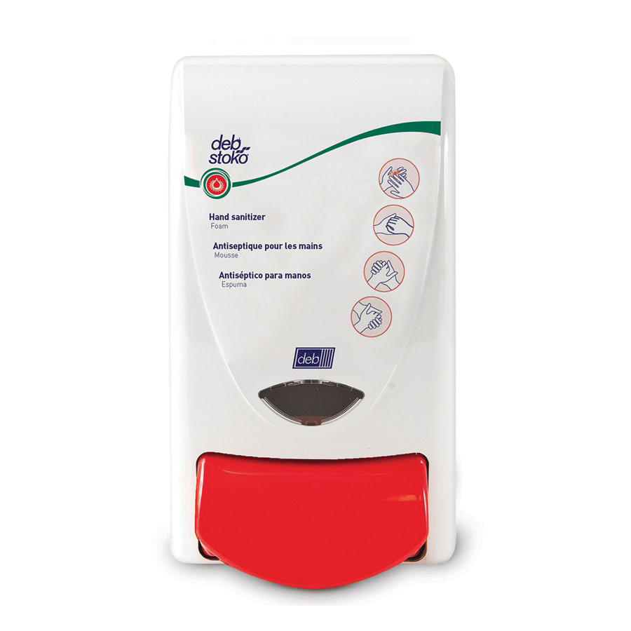 STOKO® InstantFOAM® SAN1LDS Hand Sanitizer Dispenser With Biocote, 1 L Capacity