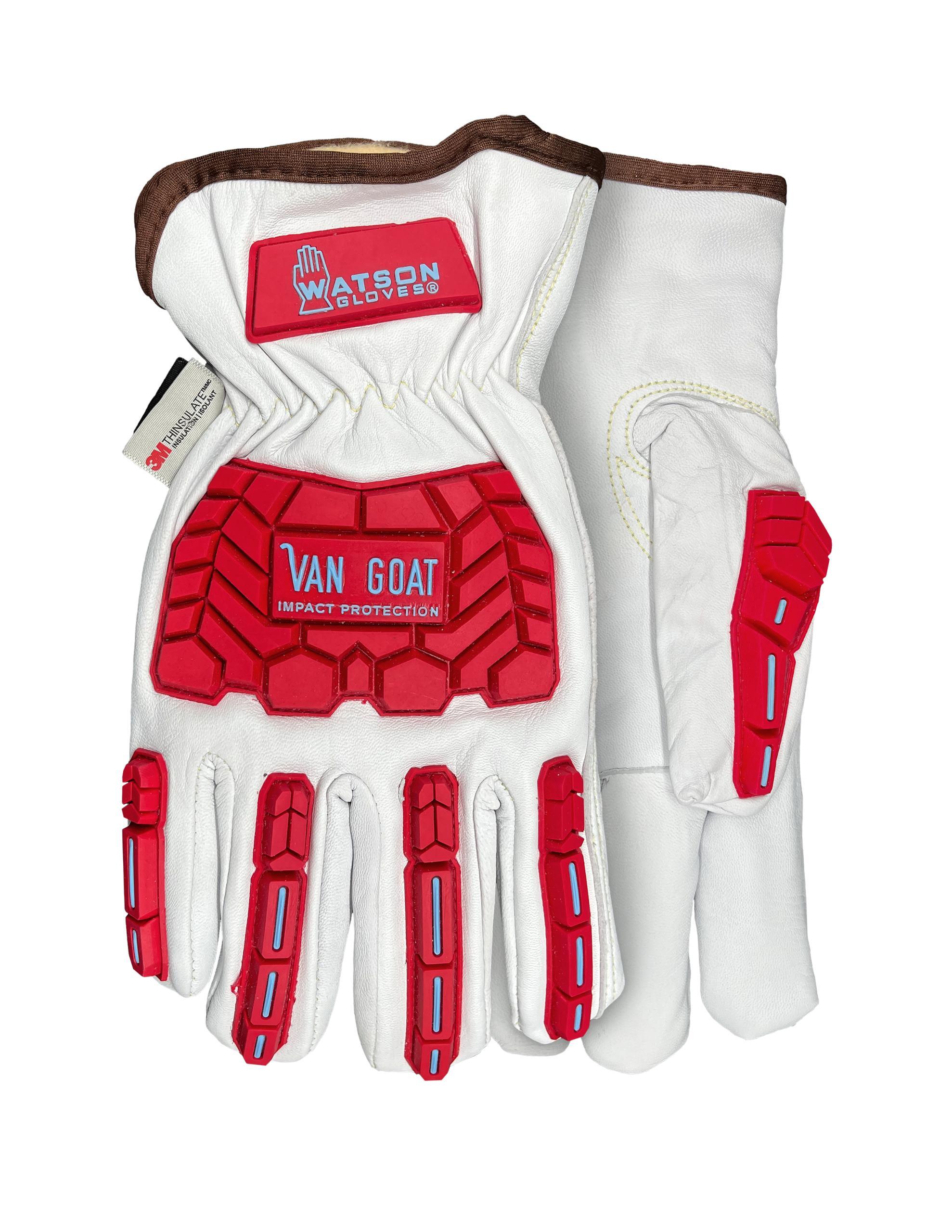 Goat Series 9547TPR High-Performance Cut-Resistant Gloves, Full Grain Goatskin with TPR, Slip-On Cuff, Resists: Cut, Impact and Puncture, ANSI Cut-Resistance Level: A5, ANSI Puncture-Resistance Level: 5, Ergonomic Hand