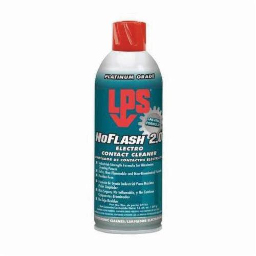 LPS® 07416 No Flash 2.0 Electro Contact Cleaner, 16 oz Aerosol Can, Gas, Clear, Mild