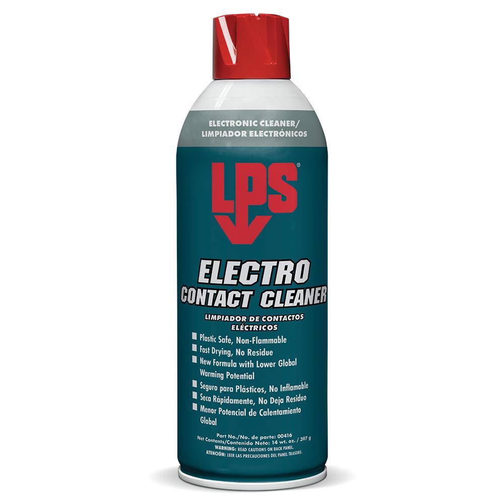 LPS® C00416 Electro Fast Evaporating Contact Cleaner, 301 mL Aerosol, Ether Odor/Scent, Clear, Compressed Gas Form