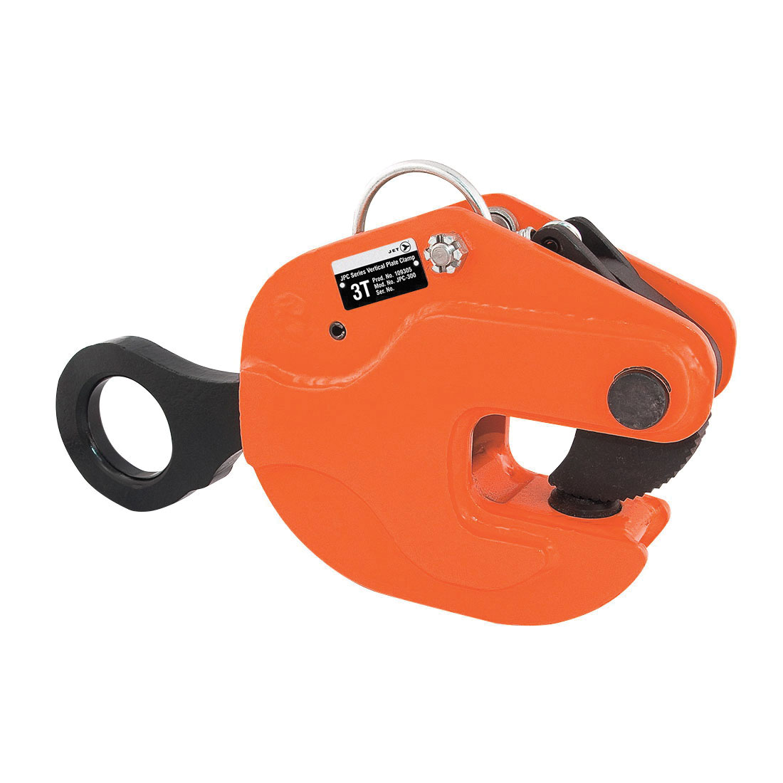 JET 109305 Sumo Heavy Duty Plate Clamp, 3 ton Load, 0 to 1-3/8 in Jaw Opening, Steel, Safety Lock Locking