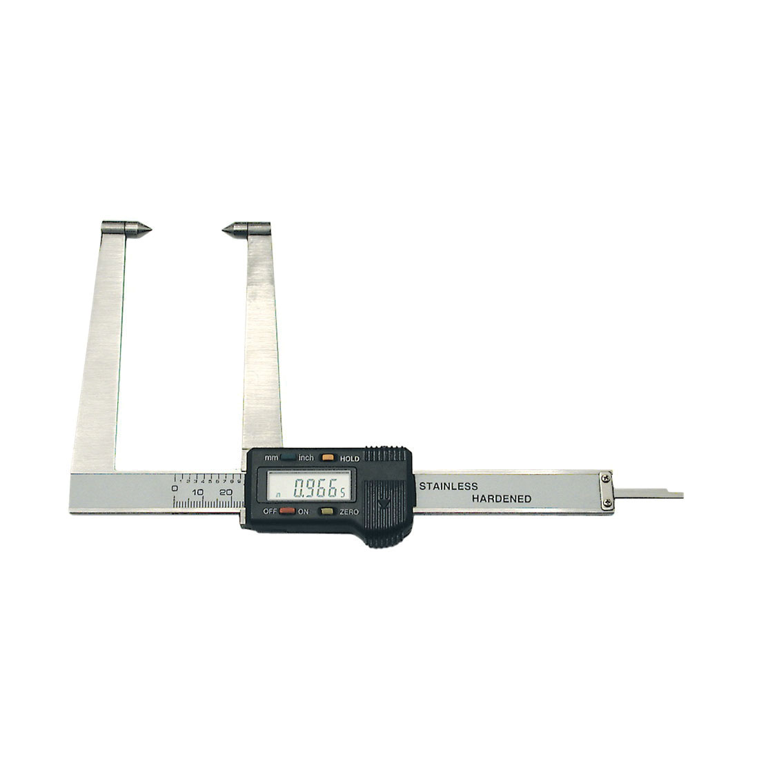 JET 310602 Rotor LCD Digital Caliper With Data Output Interface, 0 to 5 in, 0 to 125 mm Measuring, Graduations 0.0005 in, 0.01 mm, Stainless Steel