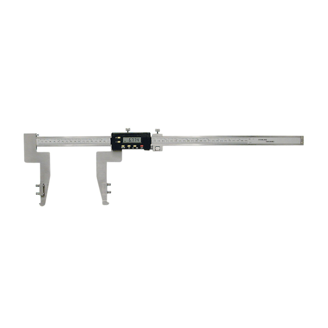 JET 310604 Drum Digital Caliper With Data Output Interface, 0 to 20 in, 0 to 500 mm Measuring, Graduations 0.0005 in, 0.01 mm, Stainless Steel