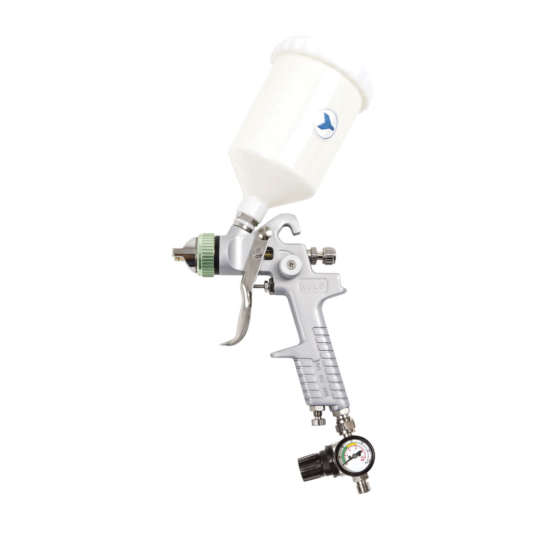 JET 409124 Heavy Duty HVLP Gravity Feed Air Spray Gun, 1/4 in MNPT Inlet, 63 psi Pressure, 11 cfm Flow Rate, 6.7 in L