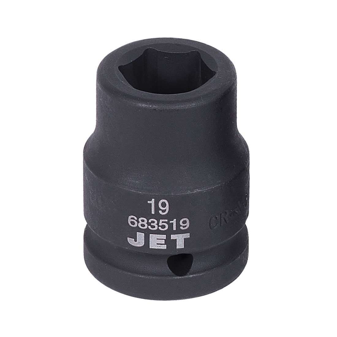 JET 683519 Impact Socket, 3/4 in, 19 mm Regular Socket, 6 Points