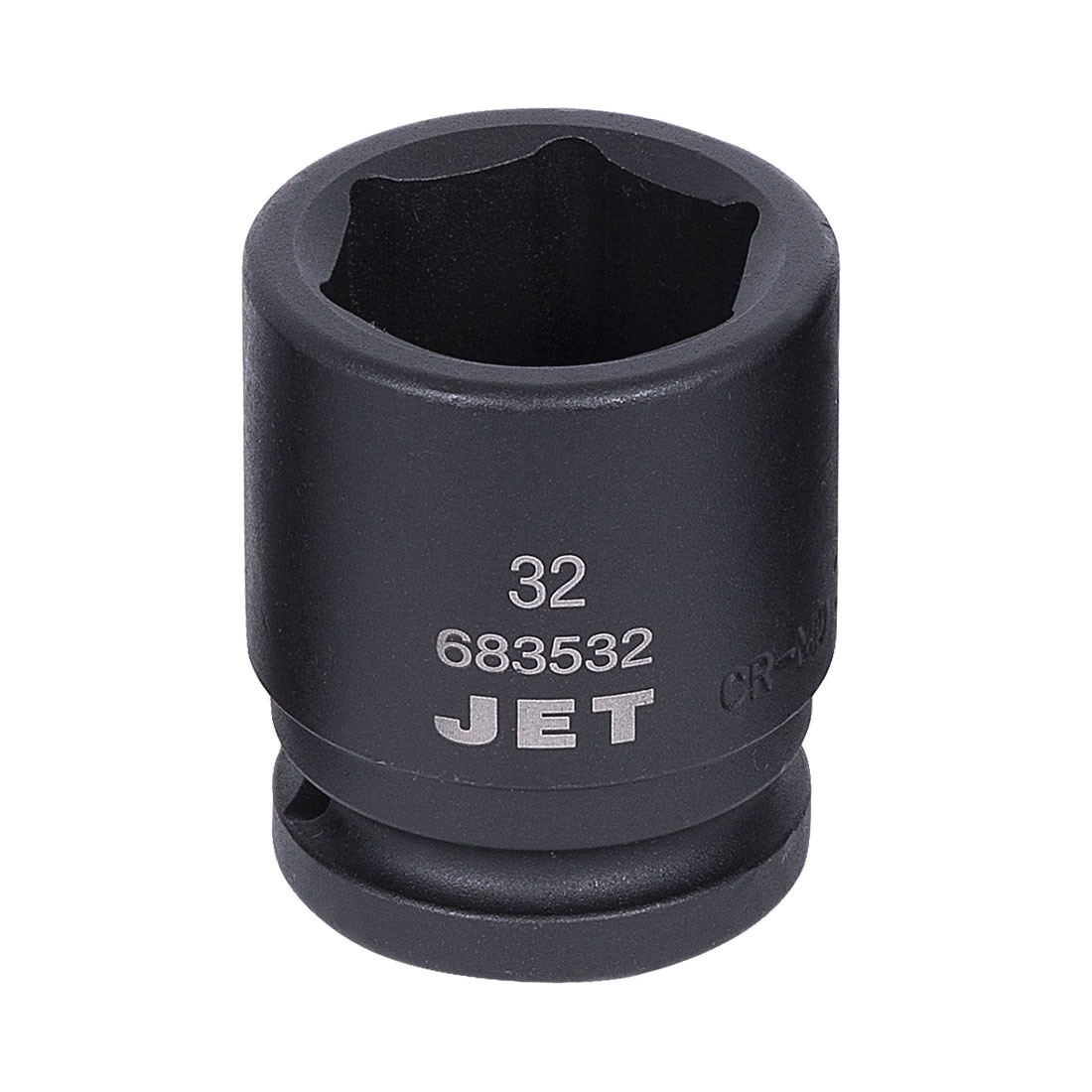 JET 683532 Impact Socket, 3/4 in, 32 mm Regular Socket, 6 Points