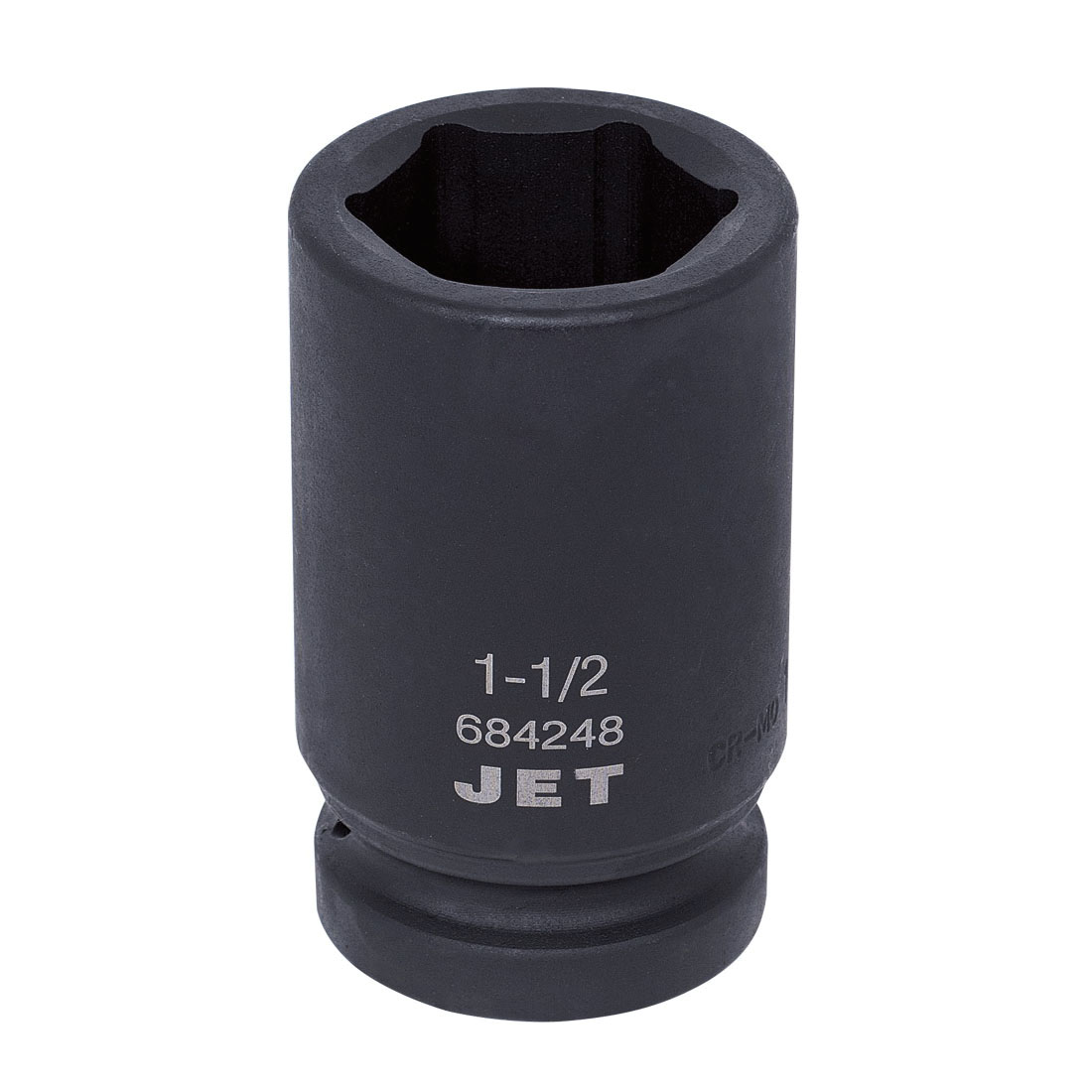 JET 684248 Impact Socket, 1 in, 1-1/2 in Deep Socket, 6 Points